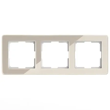 Рамка для розеток и выключателей Werkel W0032743 3 поста цвет айвори