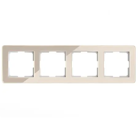 Рамка для розеток и выключателей Werkel W0042743 4 поста цвет айвори