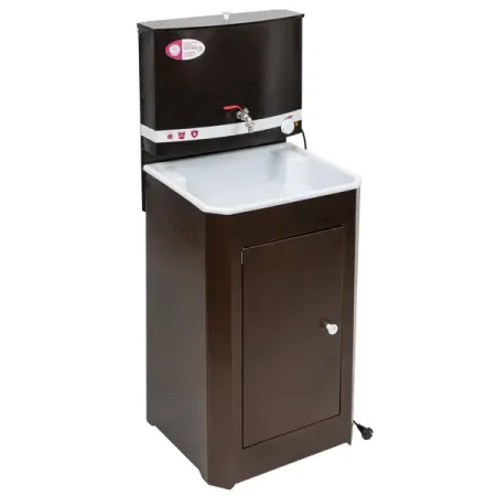 Дачный умывальник Мастерица 17л белый с водонагревателем медный