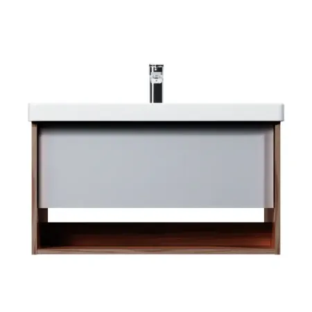 Тумба под раковину подвесная AM.PM Stern 75 см 1 ящик цвет орех тумба boss classic monolit латте орех селект