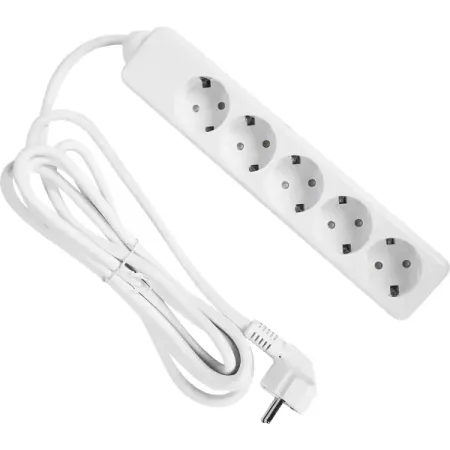 Удлинитель бытовой Lexman 5 розеток с заземлением 350x110x65 мм 3 м цвет белый бра настенное элетех маэстро 60вт e27 белый