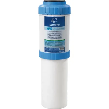 Картридж механической очистки Unicorn FCA-STO для холодной воды 10 LM SL10 битумный уголь и полипропилен 5 мкм