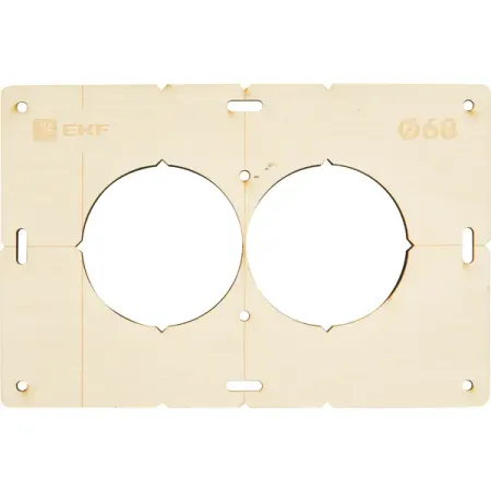 Комплект шаблонов EKF 68 мм