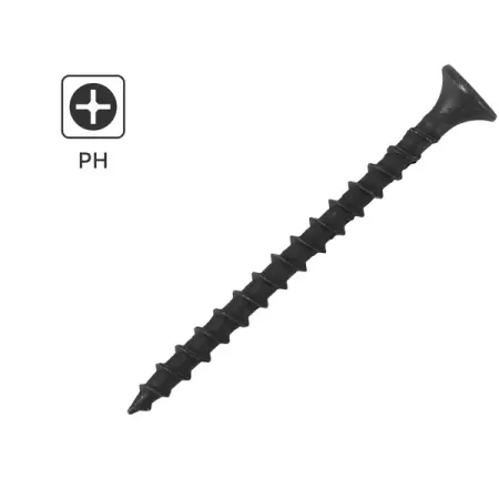 Саморезы по дереву и гипсокартону потайные острые фосфатированные 3.5x51 1 кг