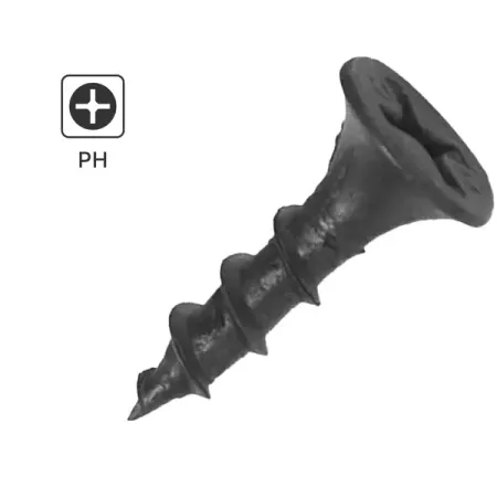 Саморезы по дереву и гипсокартону потайные острые фосфатированные 3.5x16 1 кг