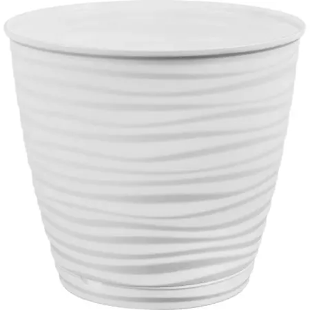 Горшок цветочный Homwer Saffron ø17.6 h16.2 см v2.6 л полипропилен белый