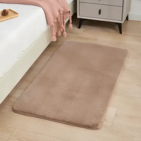 Ковер полиэстер Bingo 60x110 см цвет кофейный