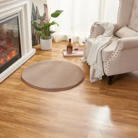 Ковер полиэстер Bingo круг ø80 см цвет кофейный