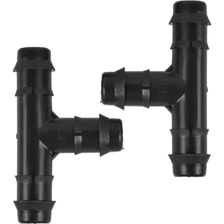 Тройник для ПНД трубки BOUTTE, 16 мм, 2 шт. кольцо для крепления трубки