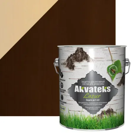 Антисептик защитно-декоративный Akvateks полуглянцевый палисандр 2.7 л масло по дереву veres палисандр 1 л
