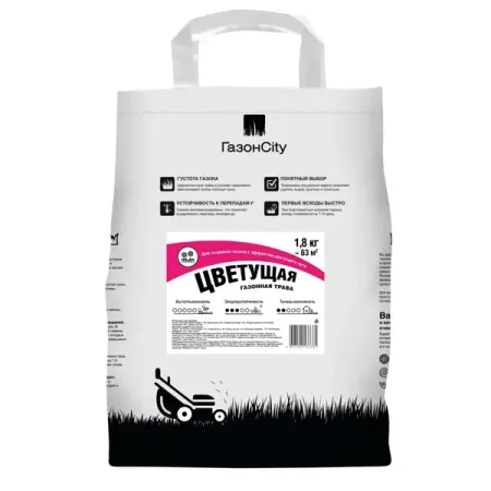 Семена газона ГазонCity Цветущий 1.8 кг семена василек однолетний розовый 0 1 гр