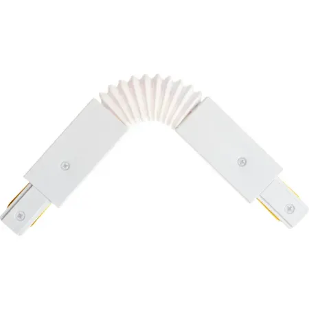 Коннектор Ritter 59751 7 прямой гибкий для соединения трековых шинопроводов встраиваемых цвет белый