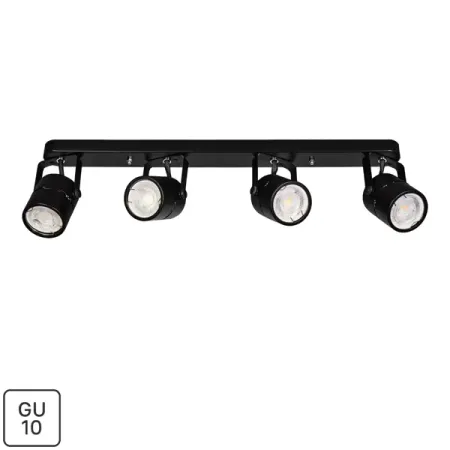 Спот поворотный Arte Lamp Mizar 4 лампы GU10 8 м² цвет черный