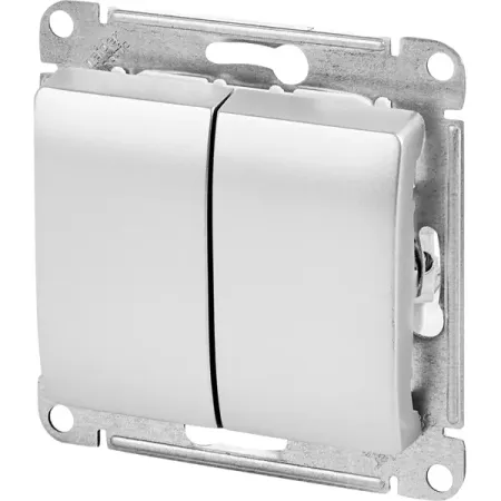 Выключатель встраиваемый Systeme Electric Glossa 2 клавиши цвет алюминий марина анатольевна капралова устройство и эксплуатация релейной защиты в системе тягового электроснабжения