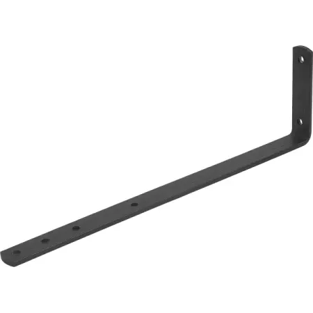 Кронштейн мебельный 4x20x80x280 мм цвет черный пластиковые мини крючки s образной формы