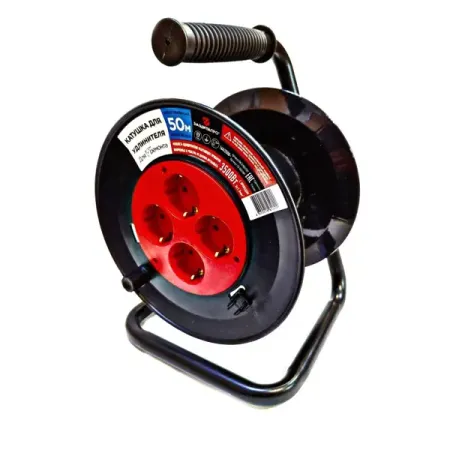 Катушка для удлинителя Защита Про цвет черно-красный катушка зажигания seekpro для бензопил sachs dolmar