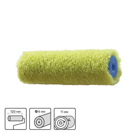 Валик сменный универсальный Toolberg 120 мм диаметр бюгеля 6 мм длина ворса 18 мм