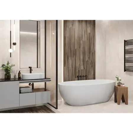 Керамогранит Alma Ceramica Angara 60x60x0.9 см 1.8 м² матовый цвет бежевый