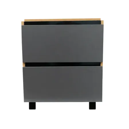 Тумба под раковину напольная Турин-60F 60 см цвет дуб вотан/ темно-серый