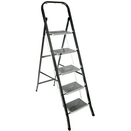 Стремянка стальная Zalger 5 ступеней, максимальная нагрузка 150 кг
