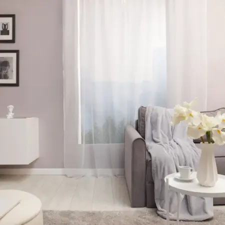 Тюль на ленте Олла 250x260 см цвет белый для подушки efundeal очный геометрический вышивка хлопок