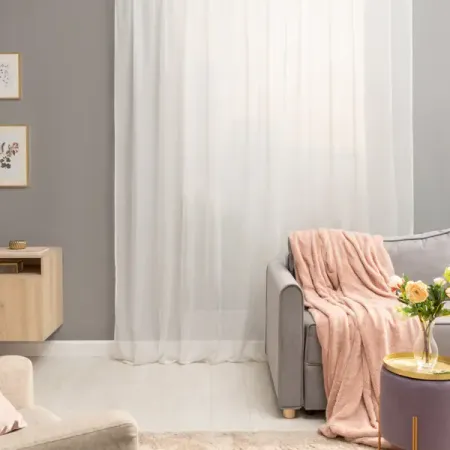 Тюль на ленте Римини 300x260 см цвет молочный настраиваемый скандинавский геометрический ковёр из нейлона и полиэстера