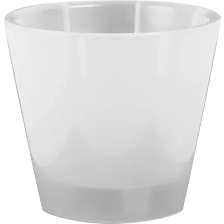Горшок цветочный Ingreen London ø12.6 h11.3 см v1 л пластик белый полупрозрачные конверты для приглашений qkx