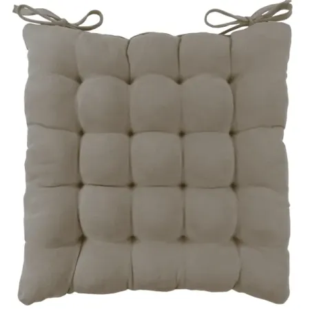 Подушка для стула Linen Way 38x6x38 см замша кофейный