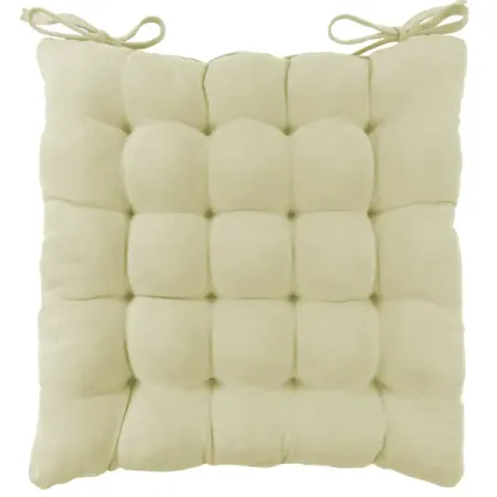 Подушка для стула Linen Way 38x6x38 см замша кремовый