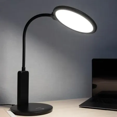 Настольная лампа светодиодная Фотон нейтральный белый свет цвет черный