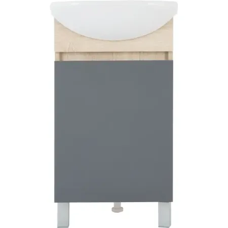 Тумба напольная Соло 42 см под раковину Азов 45 цвет серый клаудия шрайбер соло для клары