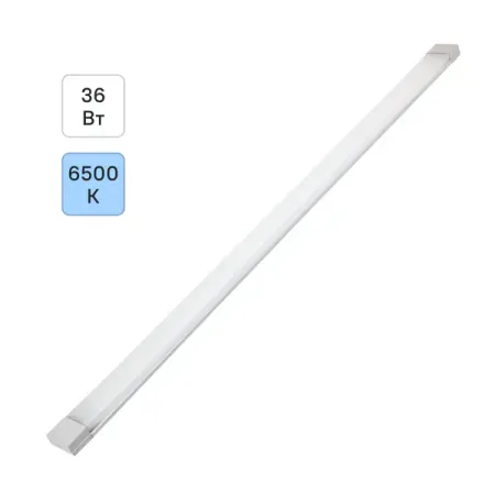 Светильник линейный светодиодный IEK ДБО 4004 1200 мм 36 Вт холодный белый свет