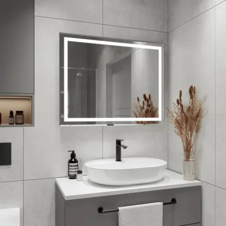 Зеркало для ванной Пронто Люкс с подсветкой 90x70 см светодиоды lextar csp 1414 3в 3вт холодного белого света 50шт