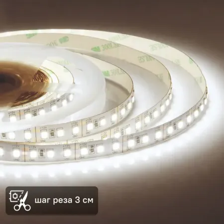 Комплект светодиодной ленты Apeyron SMD2835 12В 10 мм 5м 14.4 Вт/м 120диод/м 1300 лм/м 4000 К нейтральный белый свет миниатюрные подшипники afortunado mr126zz