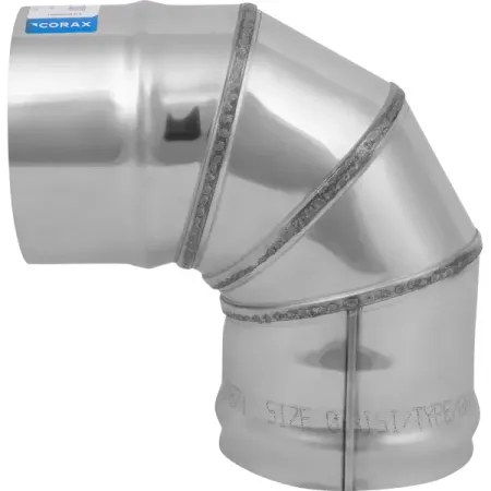 Колено Corax 90° D115 мм 430/0.8 мм