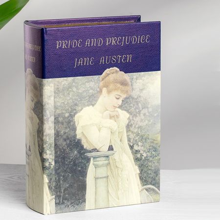 Шкатулка Glasar Pride and Prejudice в виде книги бежевая 19х8х27 см