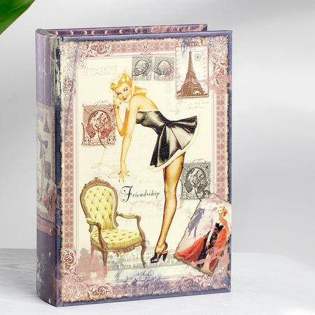 Шкатулка Glasar Friendship в виде книги бежевая 19х8х27 см