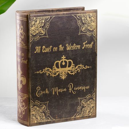 Шкатулка Glasar в виде книги красная 19х7х27 см