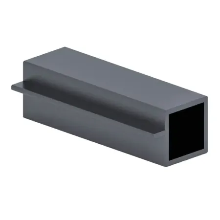 Профиль под стекло Лофт 1000 мм алюминий графит