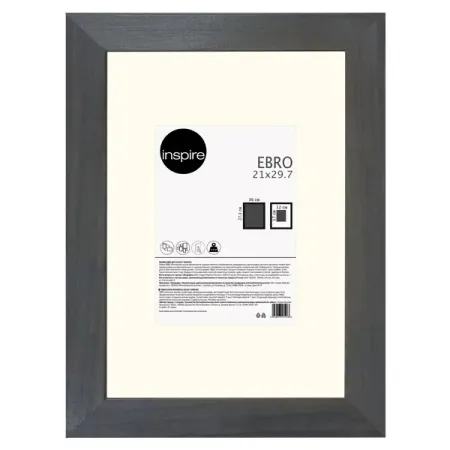 Рамка Inspire Ebro 21x29.7 см цвет серый дуб заготовка для декорирования devente эллипсы 50x33 мм 8 штук