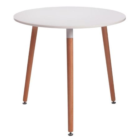 Стол кухонный круглый d0,8 м белый Mars (15186)