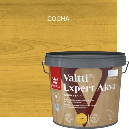 Антисептик защитно-декоративный Tikkurila Valtti Expert Akva сосна полуматовый 2.7 л