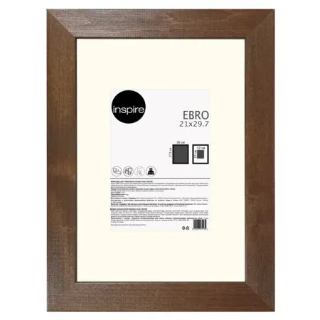 Рамка Inspire Ebro 21x29.7 см цвет темный дуб заготовка для декорирования devente эллипсы 50x33 мм 8 штук