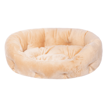 Лежаки Yami Yami лежаки Лежак овальный, с подушкой, бежевый (S)