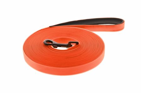 Ошейники, шлейки Ferribiella аксессуары Тонкий силиконовый поводок, оранжевый (1.5*180 см)