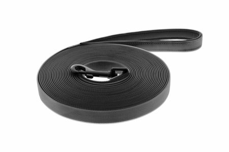 Ошейники, шлейки Ferribiella аксессуары Тонкий силиконовый поводок, черный (1.5*250 см)