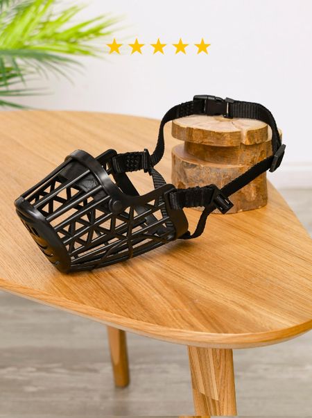 Ошейники, шлейки Yami Yami амуниция Намордник пластиковый для собак малых пород, регулируемый, 20 см (№3)