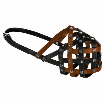 Ошейники, шлейки Tappi амуниция Кожаный намордник 
