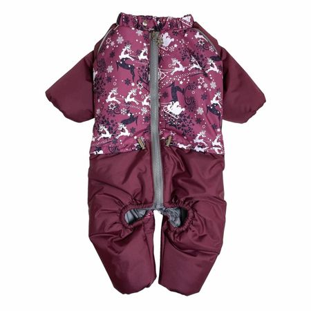 Одежда OSSO Комбинезон для собак Снежинка (сука) олени/принт (28)