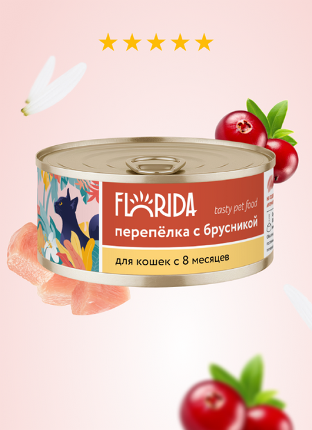 Холистики FLORIDA консервы Для кошек 